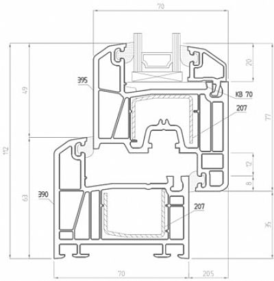 Κουφώματα Συνθετικά Pvc KÖMMERLING 70
