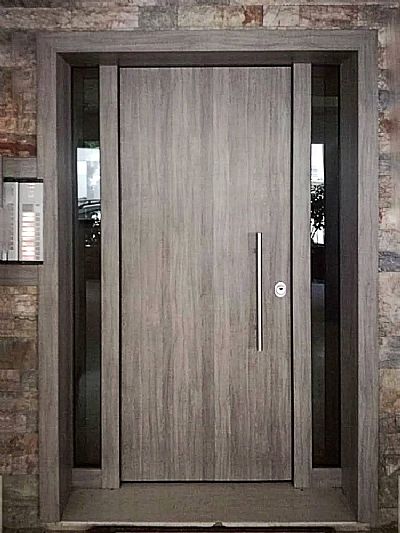 Πόρτα Laminate - Εισόδου Πολυκατοικίας Με 2 Σταθερά