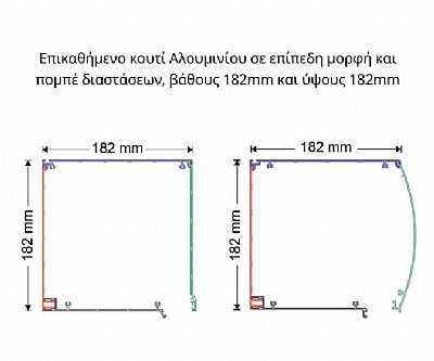 Αλουμινίου Βαρέως Τύπου Επικαθήμενο Ρολό Shield 182x182 